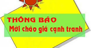 Thông báo mời chào giá gói mua sắm thiết bị điện tử, van điện từ